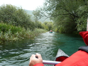 Canoa sul tirino